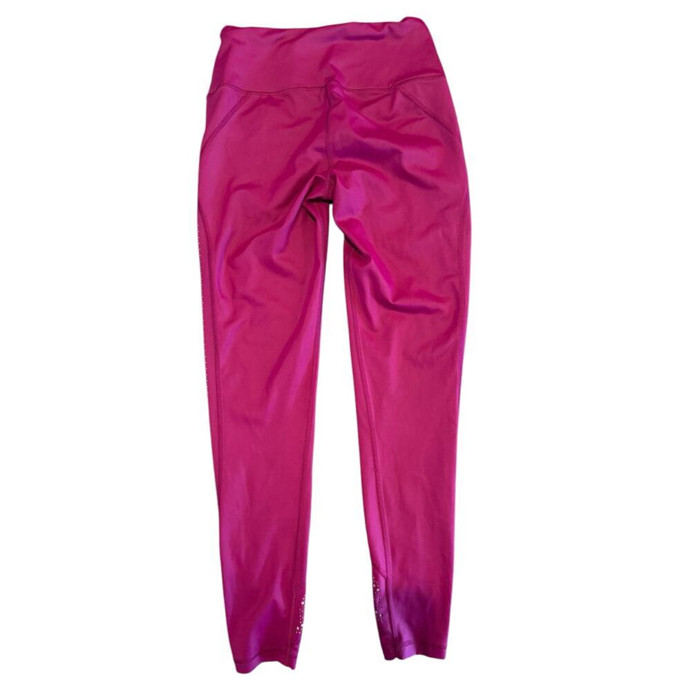 Victoria Secret Sport Knockout Tight Pants Pink Plum Laser Cut Women’s Small - Picture 4 of 7